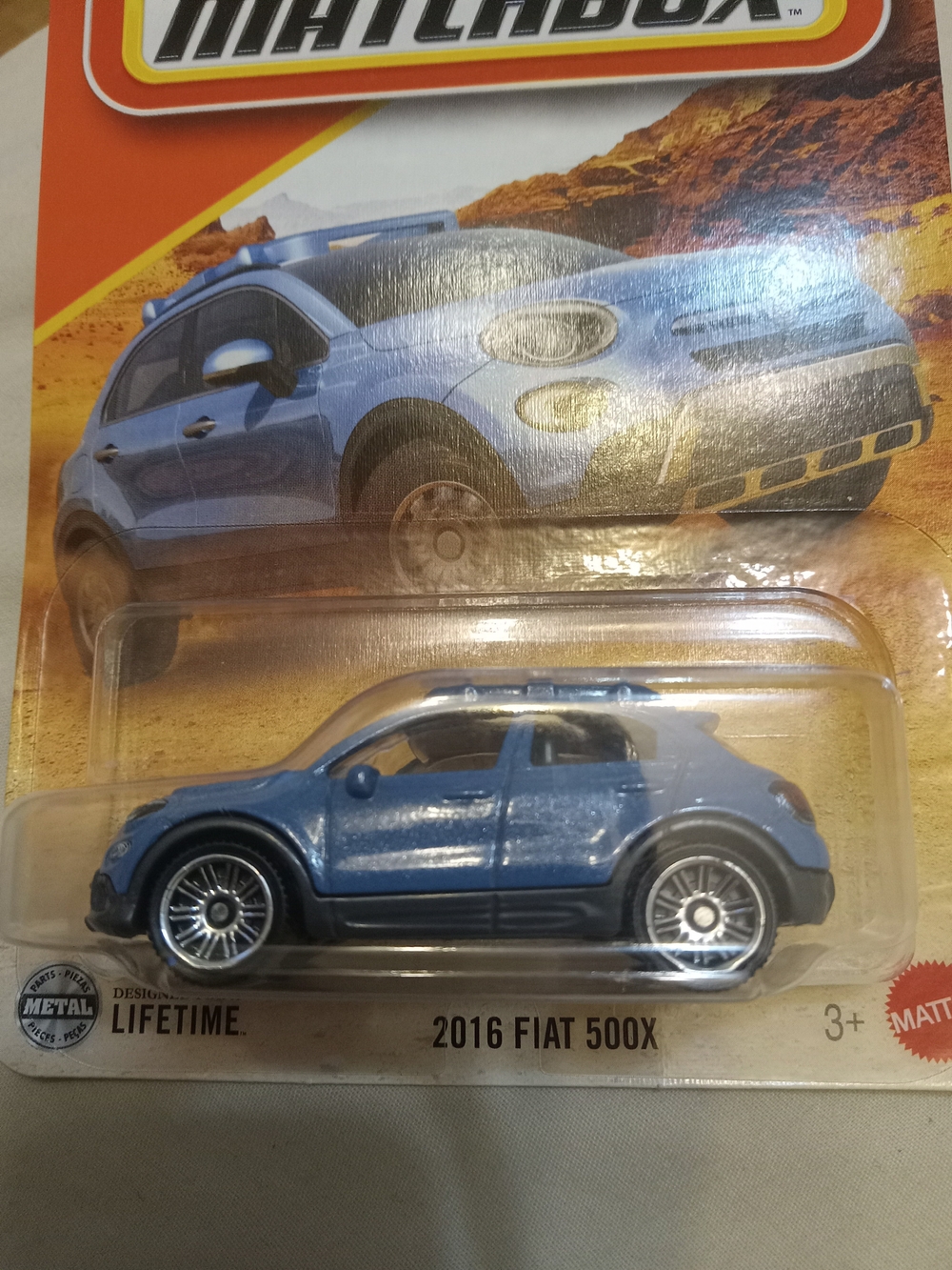 Match 2016 Fiat 500X Toy Car - Light Blue